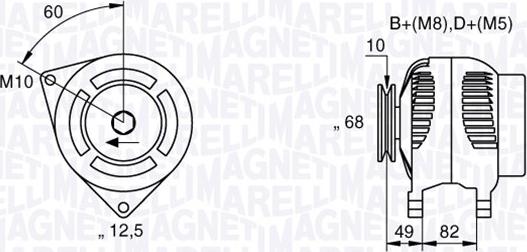 Magneti Marelli 063533155000 - Alternatore autozon.pro