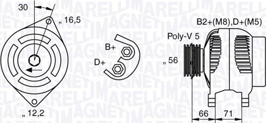 Magneti Marelli 063533250590 - Alternatore autozon.pro