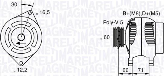 Magneti Marelli 063533250580 - Alternatore autozon.pro