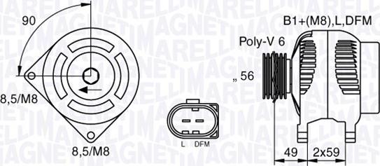 Magneti Marelli 063533250010 - Alternatore autozon.pro