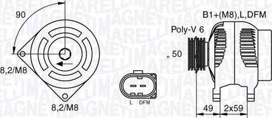 Magneti Marelli 063533250130 - Alternatore autozon.pro