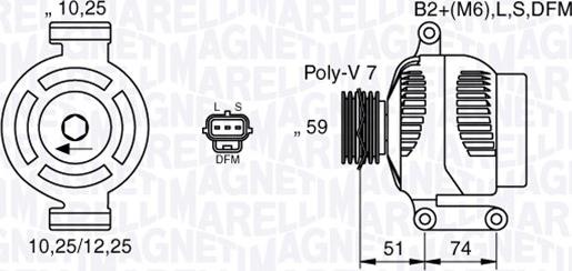 Magneti Marelli 063533251000 - Alternatore autozon.pro