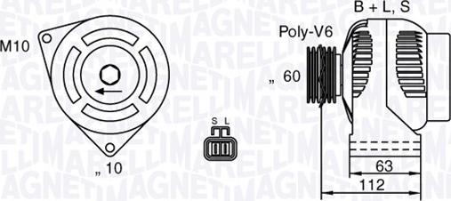 Magneti Marelli 063532622010 - Alternatore autozon.pro