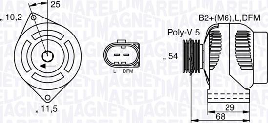 Magneti Marelli 063532250200 - Alternatore autozon.pro