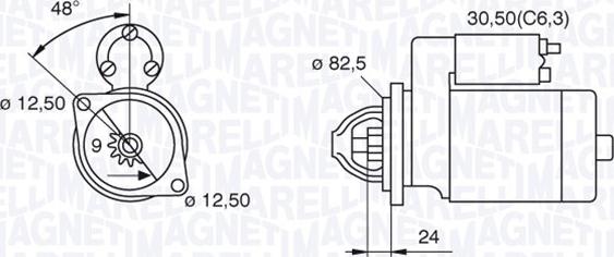 Magneti Marelli 063521090470 - Motorino d'avviamento autozon.pro