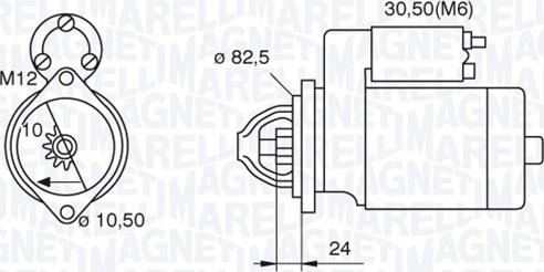 Magneti Marelli 063521090680 - Motorino d'avviamento autozon.pro