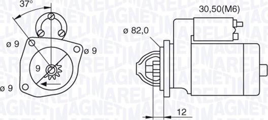 Magneti Marelli 063521092680 - Motorino d'avviamento autozon.pro