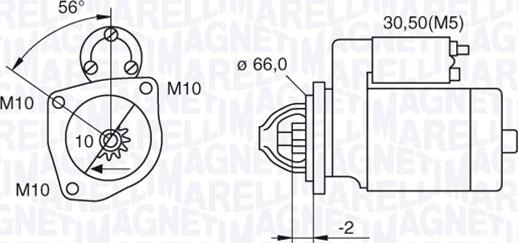 Magneti Marelli 063521084000 - Motorino d'avviamento autozon.pro