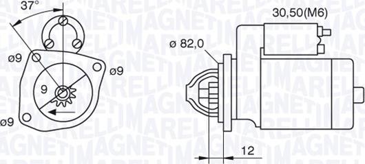 Magneti Marelli 063521082040 - Motorino d'avviamento autozon.pro