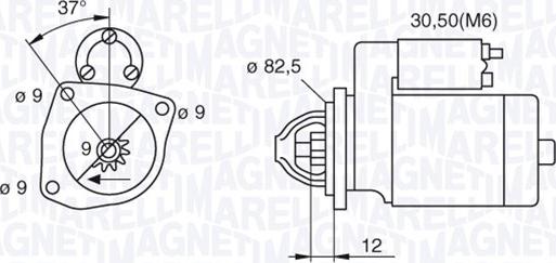 Magneti Marelli 063521082390 - Motorino d'avviamento autozon.pro