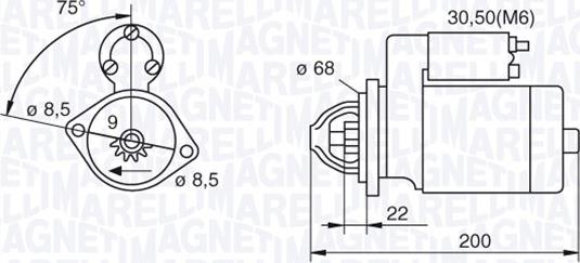 Magneti Marelli 063521074920 - Motorino d'avviamento autozon.pro