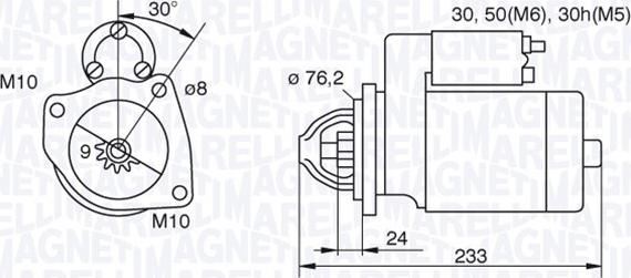 Magneti Marelli 063521074420 - Motorino d'avviamento autozon.pro