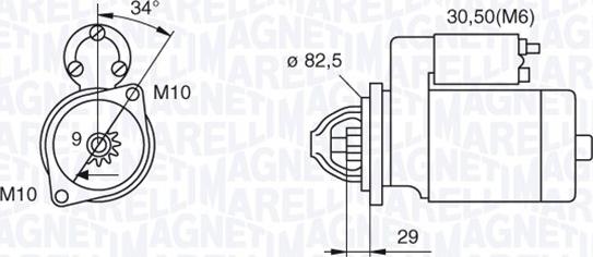 Magneti Marelli 063521074030 - Motorino d'avviamento autozon.pro