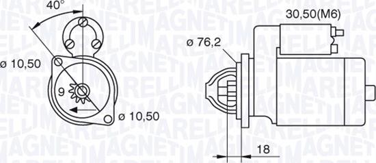 Magneti Marelli 063521074300 - Motorino d'avviamento autozon.pro