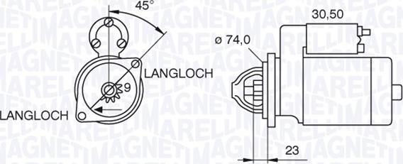 Magneti Marelli 063521070780 - Motorino d'avviamento autozon.pro