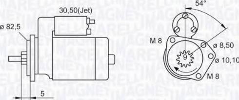 Magneti Marelli 063521071030 - Motorino d'avviamento autozon.pro