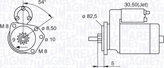 Magneti Marelli 063521120440 - Motorino d'avviamento autozon.pro