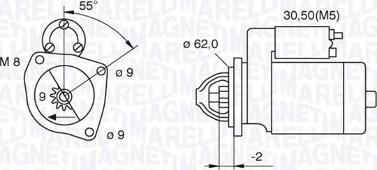 Magneti Marelli 063720390010 - Motorino d'avviamento autozon.pro