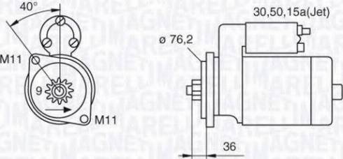 Magneti Marelli 063521120380 - Motorino d'avviamento autozon.pro