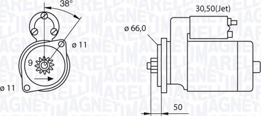 Magneti Marelli 063521240220 - Motorino d'avviamento autozon.pro