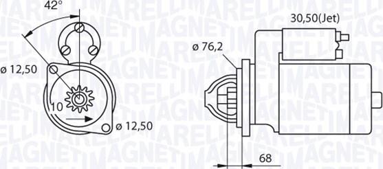 Magneti Marelli 063521250480 - Motorino d'avviamento autozon.pro