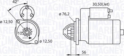 Magneti Marelli 063521250420 - Motorino d'avviamento autozon.pro