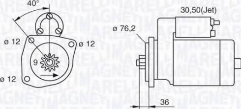 Magneti Marelli 063521250350 - Motorino d'avviamento autozon.pro