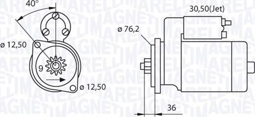 Magneti Marelli 063521210280 - Motorino d'avviamento autozon.pro