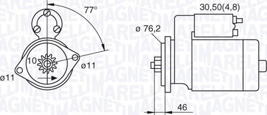 Magneti Marelli 063521230160 - Motorino d'avviamento autozon.pro