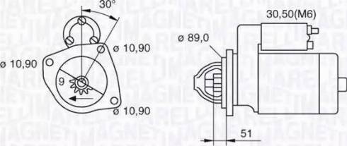 Magneti Marelli 063523683090 - Motorino d'avviamento autozon.pro