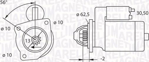 Magneti Marelli 063523624010 - Motorino d'avviamento autozon.pro