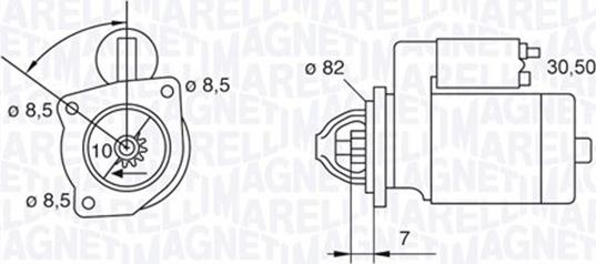 Magneti Marelli 063523626010 - Motorino d'avviamento autozon.pro