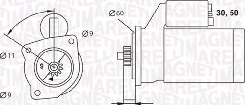 Magneti Marelli 063523628010 - Motorino d'avviamento autozon.pro