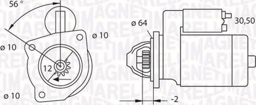 Magneti Marelli 063523622010 - Motorino d'avviamento autozon.pro