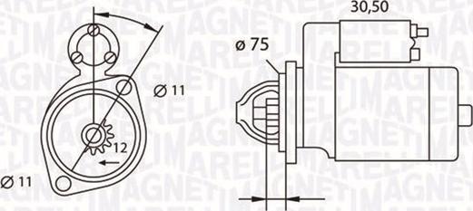 Magneti Marelli 063523627010 - Motorino d'avviamento autozon.pro