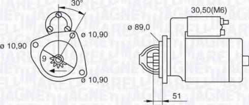 Magneti Marelli 063523673030 - Motorino d'avviamento autozon.pro