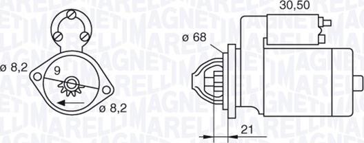 Magneti Marelli 063522604010 - Motorino d'avviamento autozon.pro