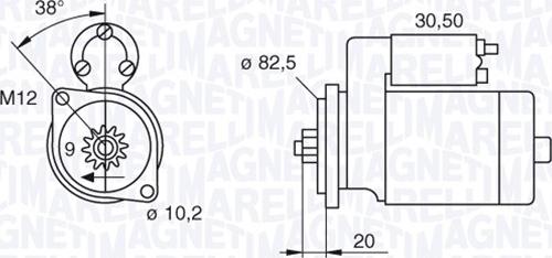 Magneti Marelli 063522601010 - Motorino d'avviamento autozon.pro