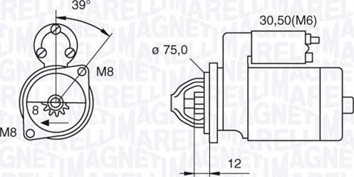 Magneti Marelli 063522607010 - Motorino d'avviamento autozon.pro