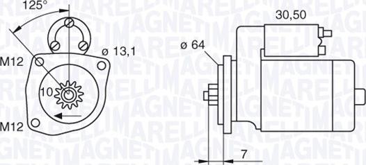 Magneti Marelli 063522615010 - Motorino d'avviamento autozon.pro