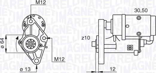 Magneti Marelli 063522616010 - Motorino d'avviamento autozon.pro