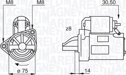 Magneti Marelli 063522611010 - Motorino d'avviamento autozon.pro