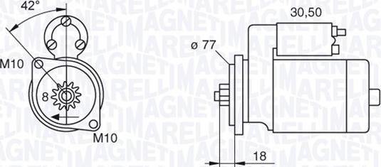 Magneti Marelli 063522626010 - Motorino d'avviamento autozon.pro