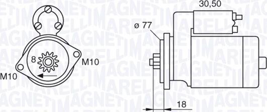 Magneti Marelli 063522620010 - Motorino d'avviamento autozon.pro