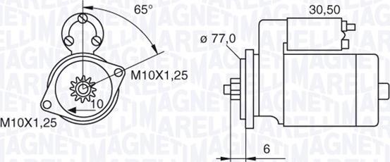 Magneti Marelli 063522623010 - Motorino d'avviamento autozon.pro