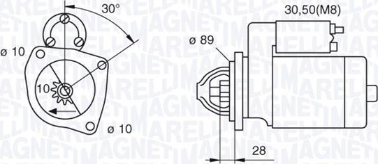 Magneti Marelli 063522188120 - Motorino d'avviamento autozon.pro