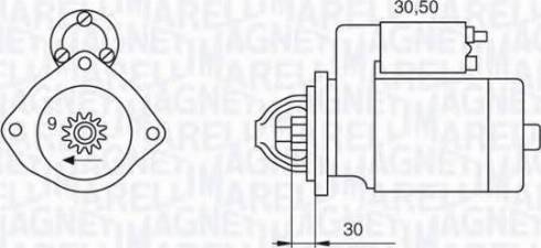 Magneti Marelli 063522300090 - Motorino d'avviamento autozon.pro