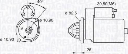 Magneti Marelli 063522230160 - Motorino d'avviamento autozon.pro