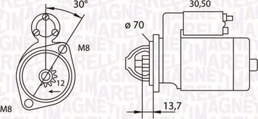 Magneti Marelli 063191007010 - Motorino d'avviamento autozon.pro