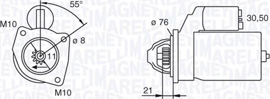 Magneti Marelli 063193001010 - Motorino d'avviamento autozon.pro